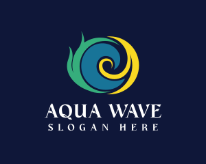 Beach Spiral Wave logo