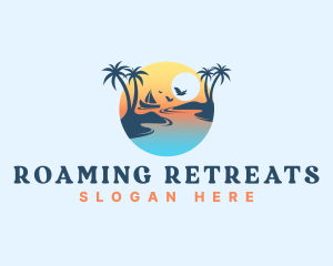 Summer Vacation Island logo design