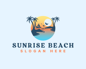 Summer Vacation Island logo design