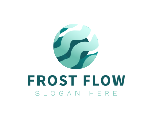 Abstract Flow Globe logo design