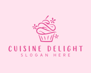 Cupcake Pastry Dessert  logo design