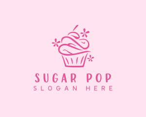 Cupcake Pastry Dessert  logo design