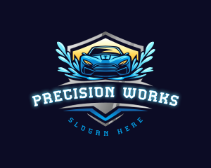 Car Wash Detailing logo design