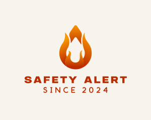 Fire Safety Symbol logo design