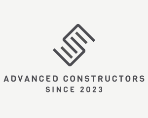 Minimalist Steel Construction logo design