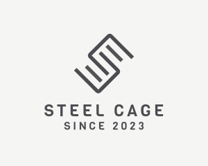 Minimalist Steel Construction logo design