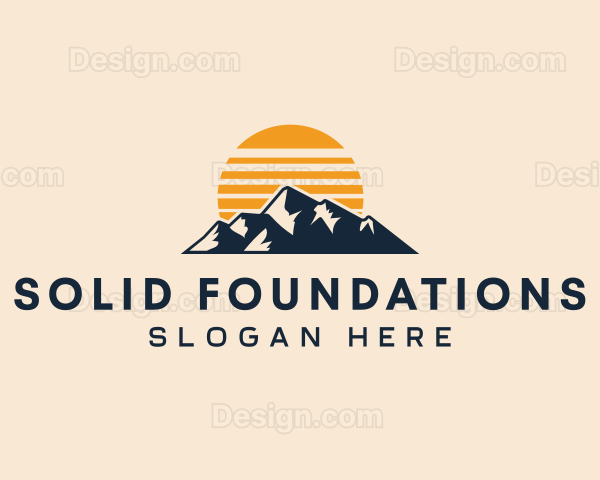 Sunset Mountain Exploration Logo
