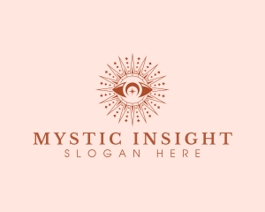 Moon Eye Mystical logo design