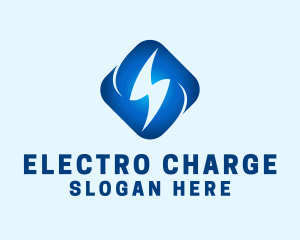 Blue Lightning Voltage logo design