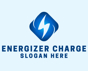 Blue Lightning Voltage logo design