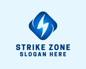 Blue Lightning Voltage logo design