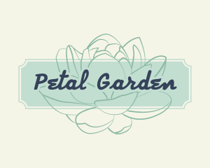 Lotus Floral Banner logo design