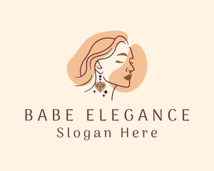 Elegant Beautiful Lady  logo design