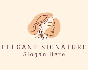 Elegant Beautiful Lady  logo design