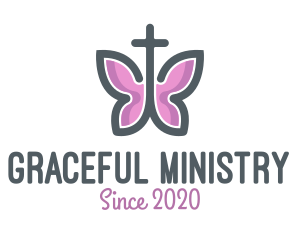 Holy Butterfly Cross logo