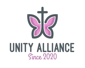 Holy Butterfly Cross logo
