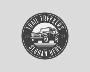 Jeep Car Transportation logo design