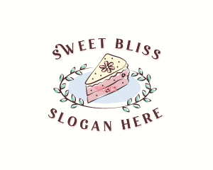 Cake Flower Dessert logo design