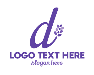 Violet D Flower logo