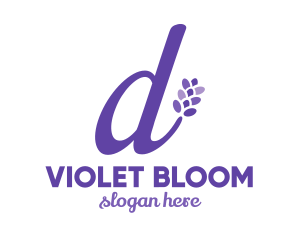 Violet D Flower logo