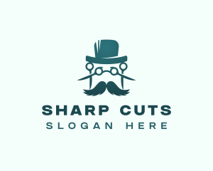 Haircut Stylist Barbershop logo design