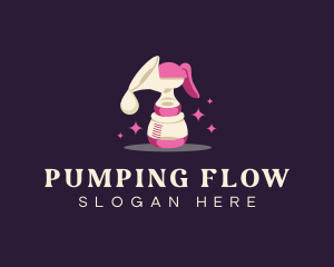 Breast Pump Bottle logo design