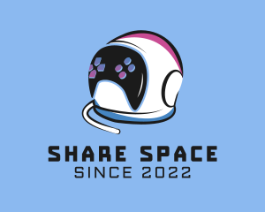 Space Astronaut Arcade logo design