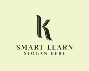 Elegant Business Letter K logo