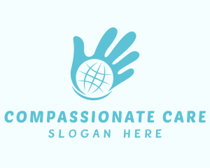 Blue Hand Community logo design