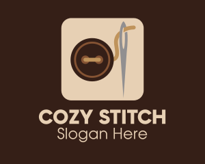 Sewing Button Application logo design