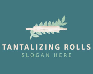 Watercolor Rolling Pin logo design