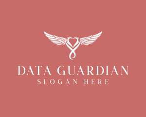 Guardian Angel Heart logo design