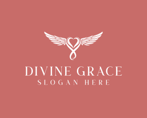 Guardian Angel Heart logo design