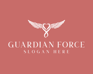 Guardian Angel Heart logo design