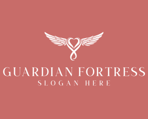 Guardian Angel Heart logo design