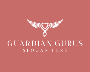 Guardian Angel Heart logo design