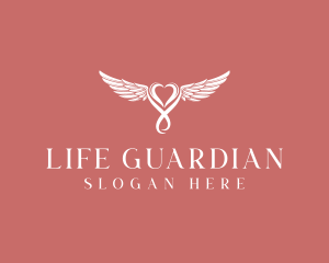 Guardian Angel Heart logo design