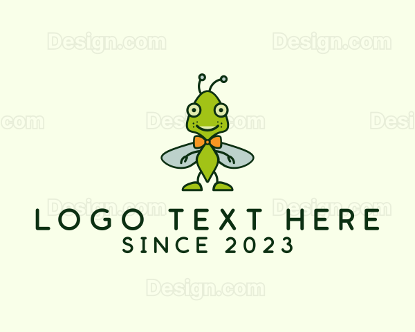 Bowtie Bug Insect Logo