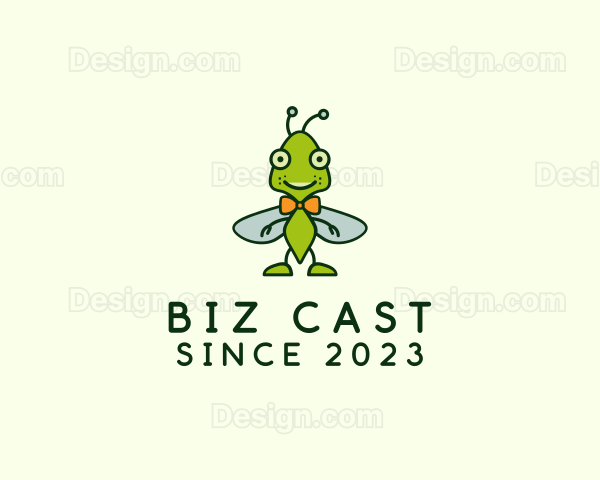 Bowtie Bug Insect Logo