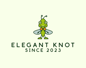 Bowtie Bug Insect logo design