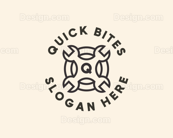 Wrench Mechanic Repair Logo