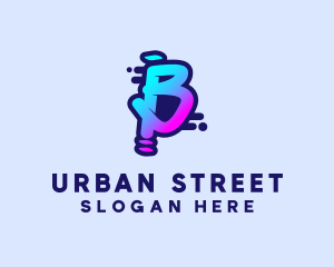 Street Artist Letter B logo