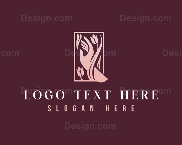 Premium Hands Floral Logo