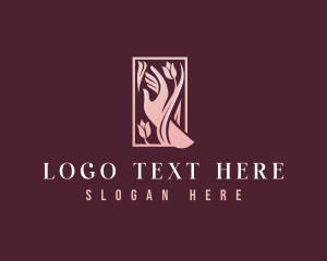 Premium Hands Floral  logo