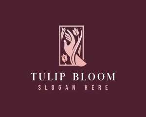 Premium Hands Floral  logo design