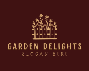 Plants Garden Fence  logo design