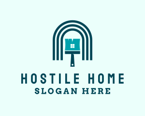 Home Arch Painting  logo design