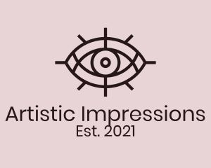 Mystical Tarot Eye  logo design