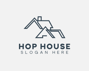 Minimal House Roof logo design