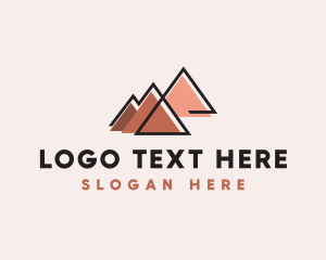Slope - Mountain Valley Trekking logo design